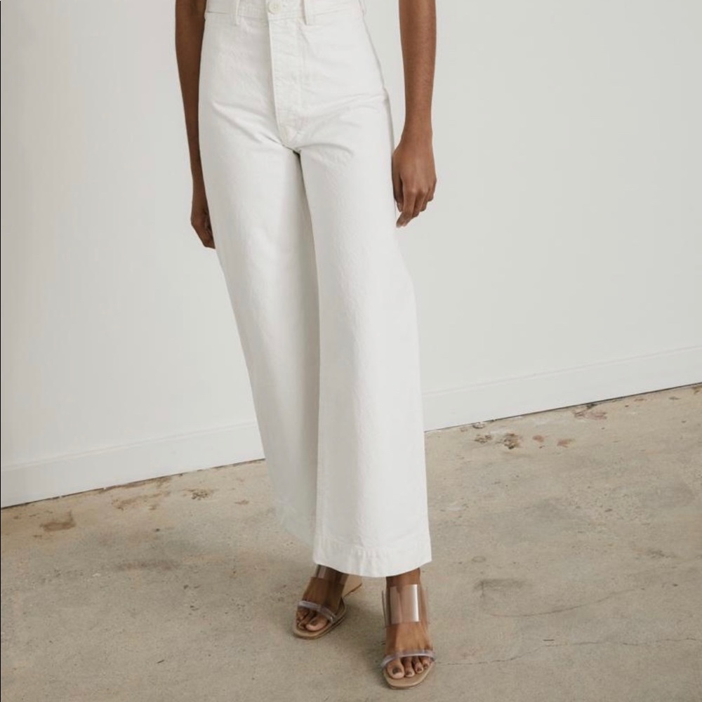 Jesse kamm sailor pants in white